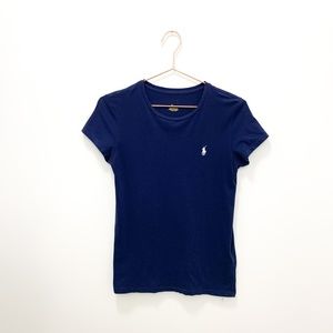 POLO NAVY CREW NECK T-SHIRT
